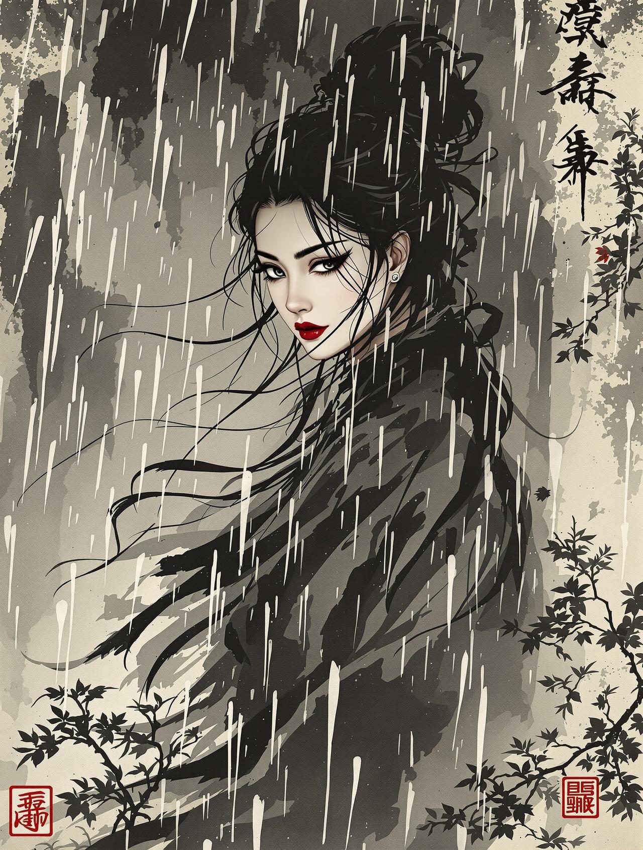 墨雨云间
